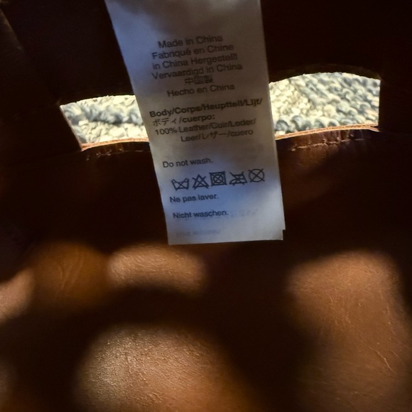 Madewell Medium Brown Transport Tote: Basketweave Edition - Picture 7 of 8